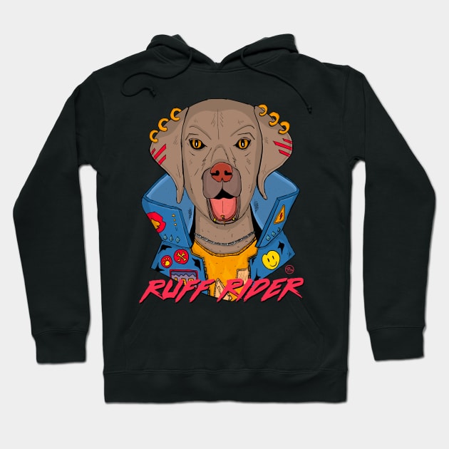 Ruff Rider Hoodie by blimdesigns